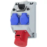 PC Electric 160825521 Dugalj elosztó Szürke, Kék, Piros