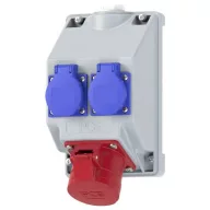 PC Electric 16081552 Dugalj elosztó Szürke, Kék, Piros