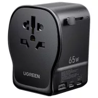   UGREEN UGREEN S550 65W Universal Travel Adapter Úti töltőadapter 65 W Fekete, Szürke