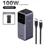   UGREEN UGREEN PB724 12K 100W PowerBank 1C1A Powerbank 12000 mAh Szürke