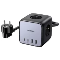   UGREEN DigiNest Cube USB-s töltőkészülék 65 W Védőérintkezős dugalj, 2x USB-A, 2x USB-C® Power Delivery 2.0, Power Delivery 3.0, PPS, QC 2,0, QC 3.0, QC 4+,