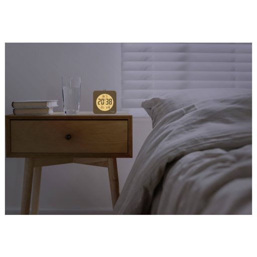 TFA Dostmann 60.2049.05 Kvarc Ébresztőóra Barna, Bükk Riasztási idők 1 Nagy kijelző