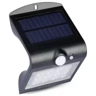   V-TAC 8277 VT-767-2 Napelemes fali fényszóró mozgásérzékelővel LED 1.5 W Fekete