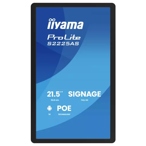 Iiyama ProLite Digital Signage kijelző 54.6 cm 21.5 coll 1920 x 1080 Pixel 24/7