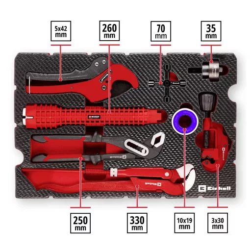 Einhell Klempner-Set 8-tlg. Einleger Pad 370527 Betét 8 részes