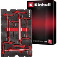   Einhell T-Griff Schraubendreher-Set 9-tlg. Einleger Pad 370526 Betét Piros-fekete