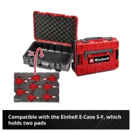   Einhell Elektronik Zangen-Set 8-tlg. Einleger Pad 370523 Betét Piros-fekete