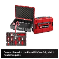   Einhell Zangen-Set 9-tlg.Einleger Pad 370522 Betét Piros-fekete