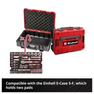   Einhell Stecknuss & Ratschen-Set 60-tlg. Einleger Pad 370520 Betét 60 részes
