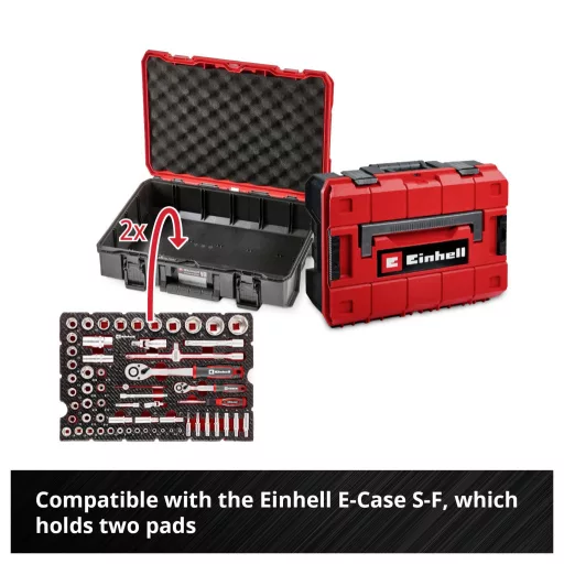 Einhell Stecknuss & Ratschen-Set 60-tlg. Einleger Pad 370520 Betét 60 részes