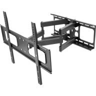   Manhattan TV fali tartó Reteszelő mechanizmussal, Változtatható faltól való távolság 94,0 cm (37) - 218,4 cm (86”) Kihúzható, Dönthető, Csuklóval mozgatható