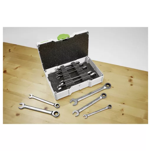 Festool 578117 SYS3 S 76-RRS-Set Gyűrűs villáskulcs készlet