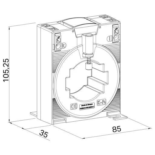 WAGO 855-501/400-1001 Feltűzhető áramátalakító 1 db