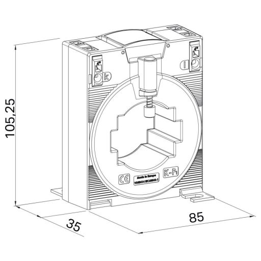 WAGO 855-501/600-1001 Feltűzhető áramátalakító 1 db