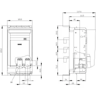 3 pólusú 160 A 690 V/AC Siemens 3NP11331BB10