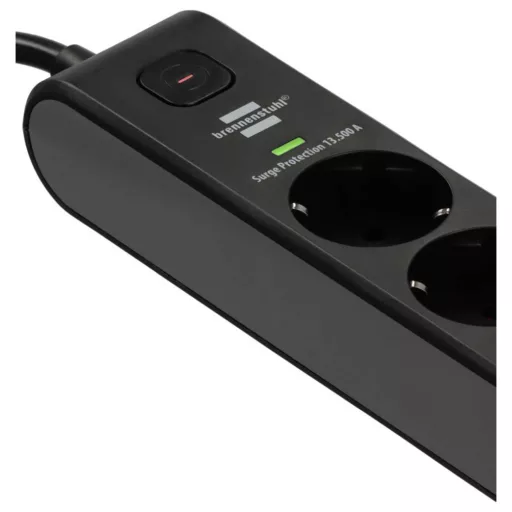 Brennenstuhl 1150790602 Hálózati elosztó Fekete, Antracit Védőérintkezős 1 db