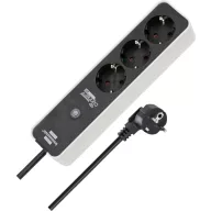   Brennenstuhl 1153230621 Hálózati elosztó Fekete, Fehér Védőérintkezős 1 db