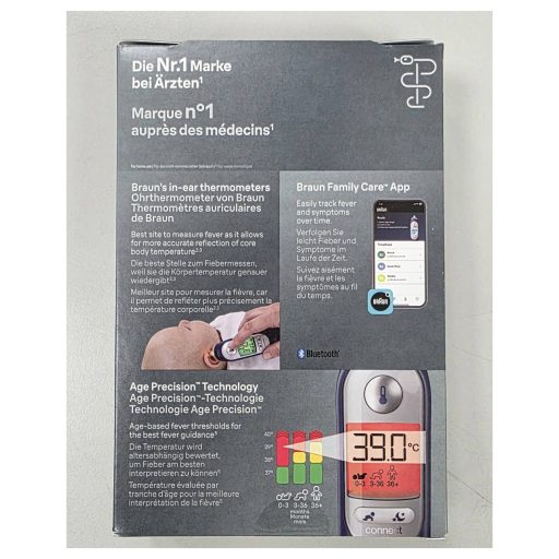 Braun ThermoScan 7+ Connect Lázmérő Bluetooth-szal