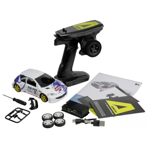 Amewi 1:28 Jármű Elektro Drift RC-Modell Brushed 4WD RtR 2,4 GHz