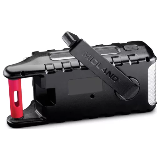 Midland ER 300 Pro Vészhelyzeti rádió AM, URH Bluetooth®, Vészhelyzeti rádió, URH, MW, USB Kézi kurbli, Napelem, Powerbank funkció, Zseblámpa, ütésálló,