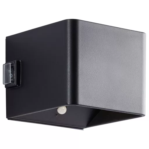 Brilliant Iseo G80126/06 Kültéri mennyezeti lámpa mozgásjelzővel EEK: G (A - G) LED 4 W Fekete