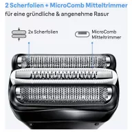 Braun Borotvafej Nemesacél, Fekete 1 db