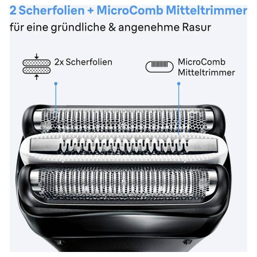 Braun Borotvafej Nemesacél, Fekete 1 db