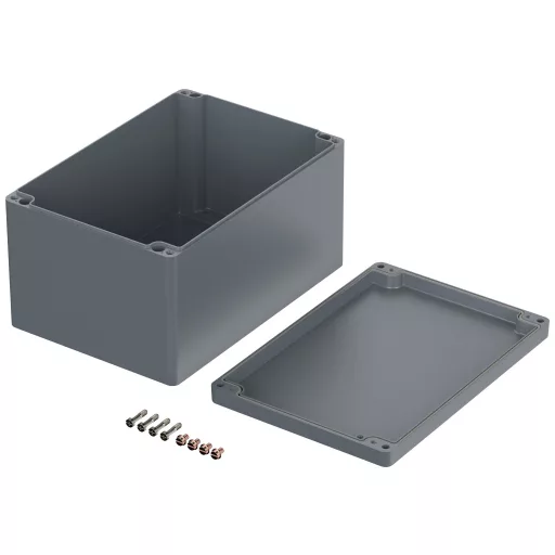 ROSE Systemtechnik 1233318 Ipari ház 330 x 230 x 181 x 285.5 Alumínium Ezüstszürke (RAL 7001) 1 db