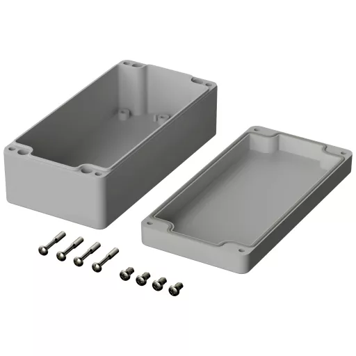 ROSE Systemtechnik 3081606 Ipari ház 160 x 80 x 55 x 134.7 Polikarbonát Élénk szürke (RAL 7035) 1 db