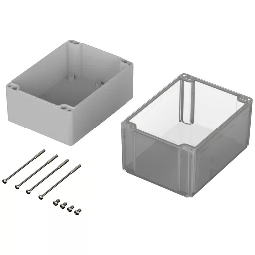 ROSE Systemtechnik 33121614 Ipari ház 160 x 120 x 140 x 134.2 Polikarbonát Élénk szürke (RAL 7035) 1 db