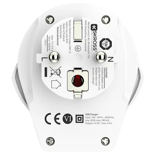 Skross 1.500266-E Úti adapter