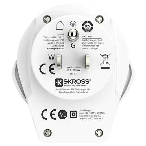 Skross 1.500268-E Úti adapter