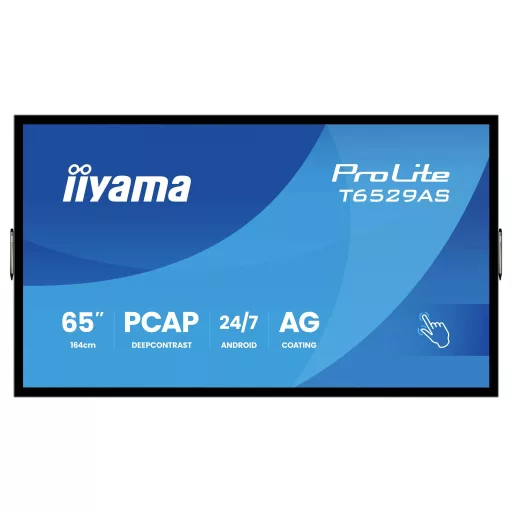 Iiyama ProLite Digital Signage kijelző EEK: G (A - G) 163.8 cm (64.5 coll) 3840 x 2160 Pixel 24/7 Android™, Érintőkijelző, Kioszk üzemmód