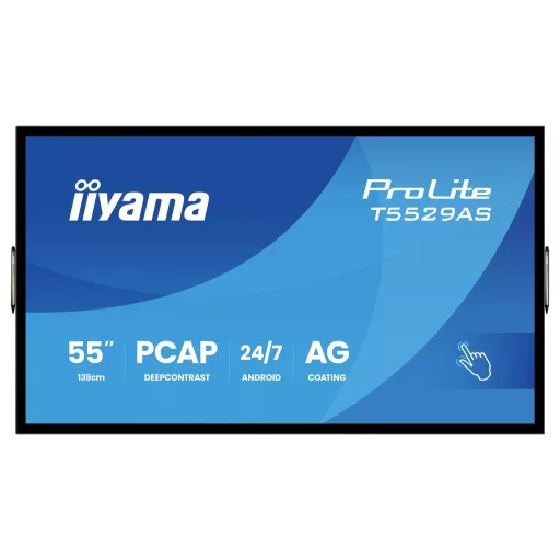 Iiyama ProLite Digital Signage kijelző EEK: G (A - G) 138.7 cm (54.6 coll) 3840 x 2160 Pixel 24/7 Android™, Érintőkijelző, Kioszk üzemmód