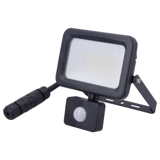 AS Schwabe Optiline 46670 LED-es kültéri fényszóró mozgásérzékelővel EEK: E (A - G) LED 30 W Fekete