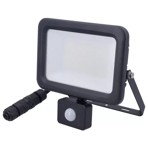 AS Schwabe Optiline 46671 LED-es kültéri fényszóró mozgásérzékelővel EEK: E (A - G) LED 50 W Fekete
