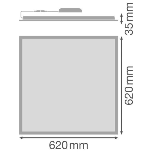 OSRAM HOMELIGHTING 4099854017483 PL COMP 625 V 33W 840 U19 DALI Mennyezeti lámpa, LED-es beépíthető lámpa