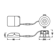   OSRAM HOMELIGHTING SP FIX P 8W 930 PS DIM IP44 WT 4058075799547 LED-es mennyezeti fényszóró 8 W Fehér