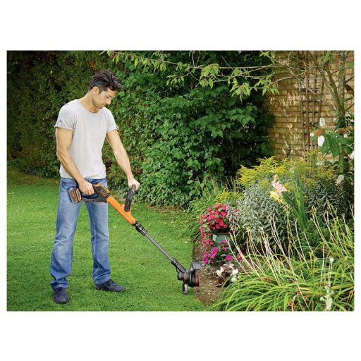 Black & Decker neu Akku Akkus fűtrimmer Akkuval, Töltővel, Állítható magasságú fogantyú 18 V 4 Ah Vágási szélesség (max.): 30 cm