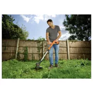   Black & Decker Akku Akkus fűtrimmer Akkuval, Töltővel, Állítható magasságú fogantyú 18 V Vágási szélesség (max.): 25 cm
