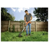   Black & Decker Akku Akkus fűtrimmer Akkuval, Töltővel, Állítható magasságú fogantyú 18 V 1.5 Ah Vágási szélesség (max.): 25 cm