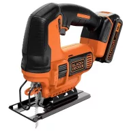   Black & Decker Akkus beszúrú fűrész BDCJS18-QW akkuval, Töltővel 18 V 2.0 Ah Vele szállított akkuk száma 1