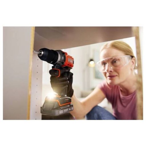 Black & Decker BCD382XN-XJ Akkus fúrócsavarozó 18 V Lítiumion akku nélkül, töltő nélkül, Hordtáskával