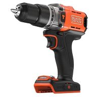   Black & Decker 2 sebességfokozat-Akkus ütvefúró-csavarozó kefe nélkül, Hordtáskával, akku nélkül, töltő nélkül, Tartozékokkal
