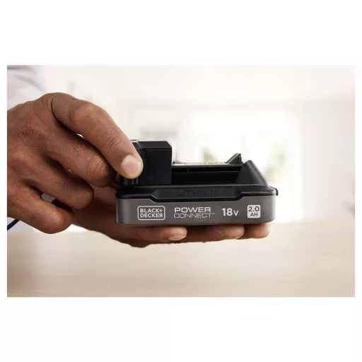 Black & Decker BDL2018S1B-QW Szerszámakku és töltő 18 V 2 Ah Lítiumion