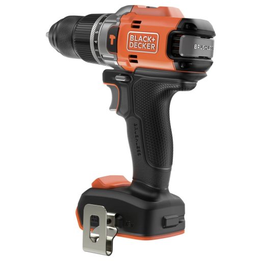 Black & Decker 2 sebességfokozat-Akkus ütvefúró-csavarozó kefe nélkül, akku nélkül, töltő nélkül, Tartozékokkal