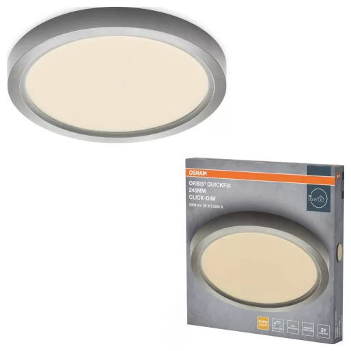 OSRAM HOMELIGHTING 4099854604324 Mennyezeti lámpa, LED-es mennyezeti lámpa ezüst