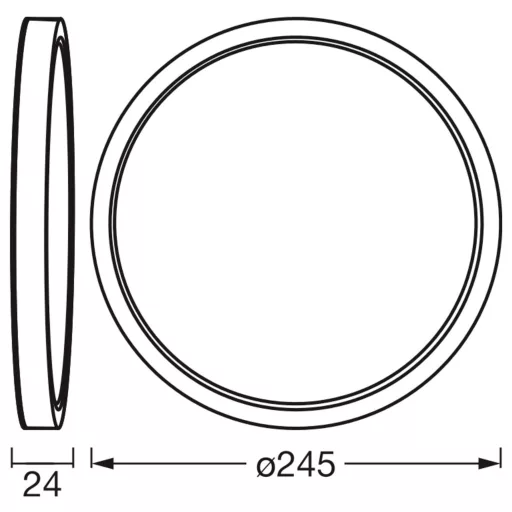 OSRAM HOMELIGHTING 4099854604324 Mennyezeti lámpa, LED-es mennyezeti lámpa ezüst