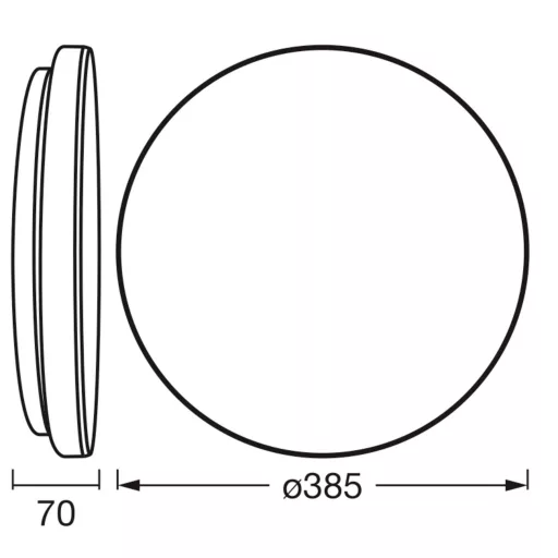 OSRAM HOMELIGHTING 4099854621505 Mennyezeti lámpa, LED-es mennyezeti lámpa Fekete