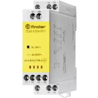   Finder 7S.63.9.024.0211 Csatoló relé Névleges feszültség: 250 V Max. kapcsolási áram: 6 A 2 záró, 1 nyitó 1 db